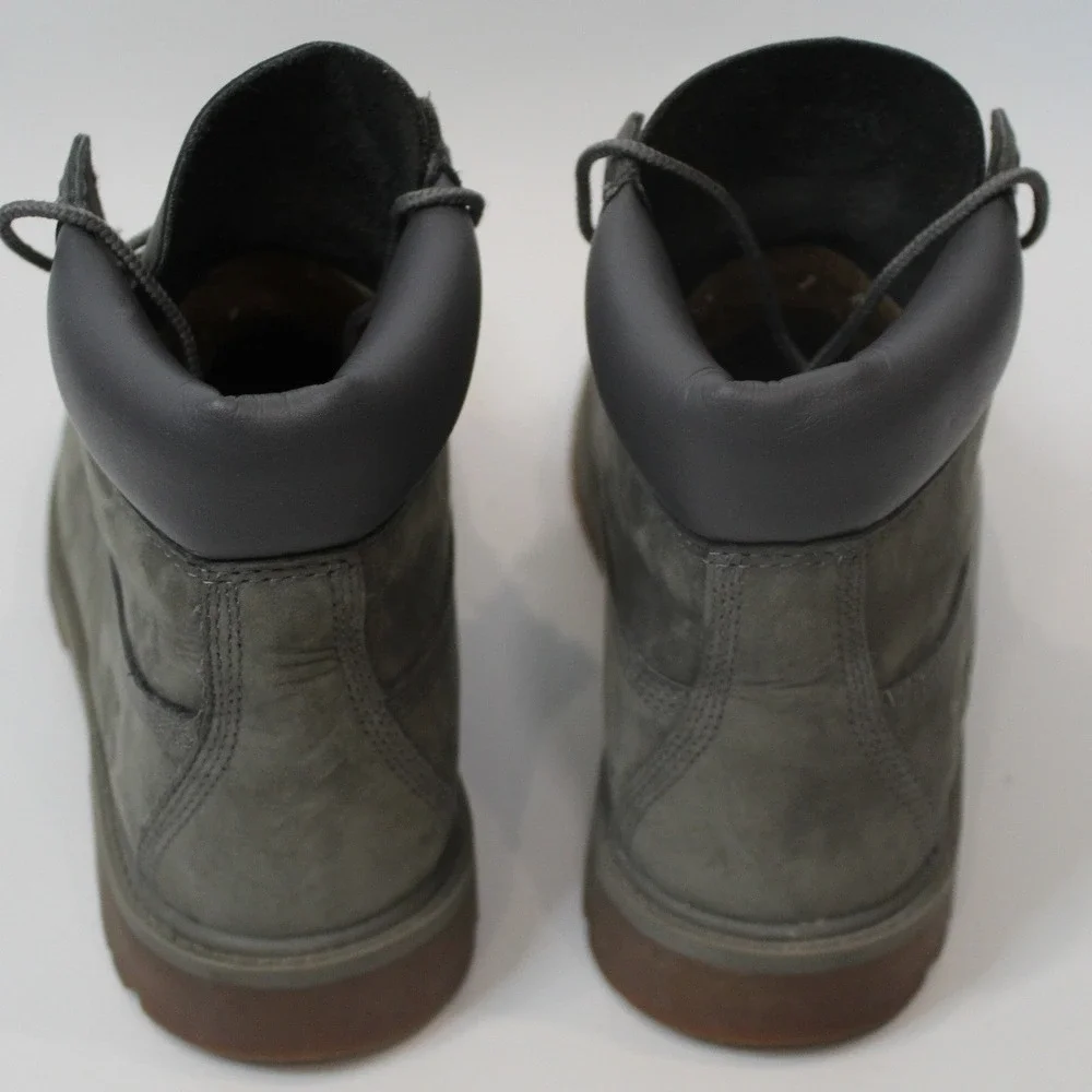 Timberland Grey Suede Lace Up Boots Boys Size 6 Youth‎ Kids Waterproof